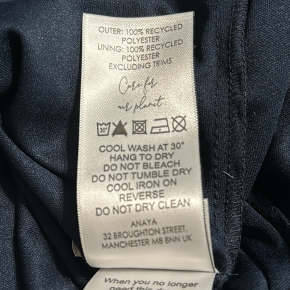 ANAYA WITH LOVE Tulle Plunge V Neck Maxi size 2 Navy Bridesmaid Wedding Formal - Picture 6 of 14